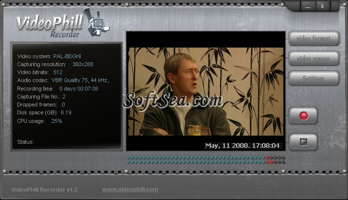 VideoPhill Recorder Screenshot