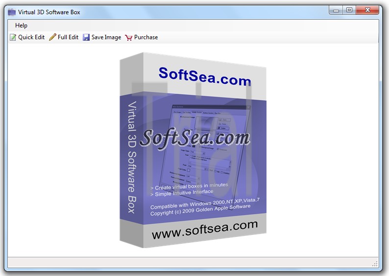 Virtual 3D Software Box Screenshot