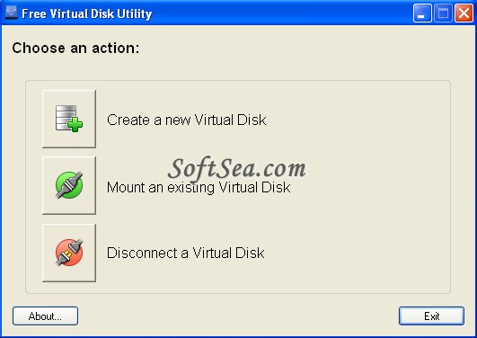 Virtual Disk Utility (64-bit) Screenshot