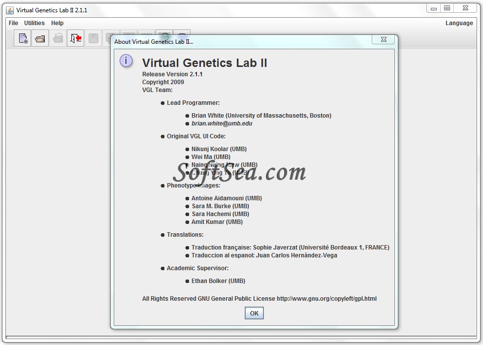 Virtual Genetics Lab Screenshot