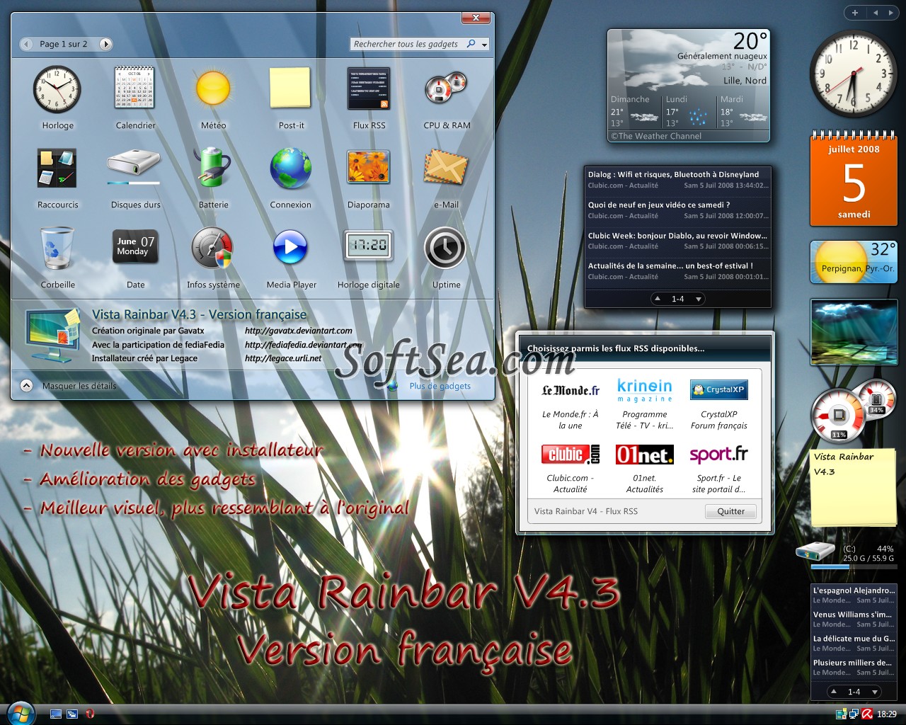 Vista Rainbar Screenshot