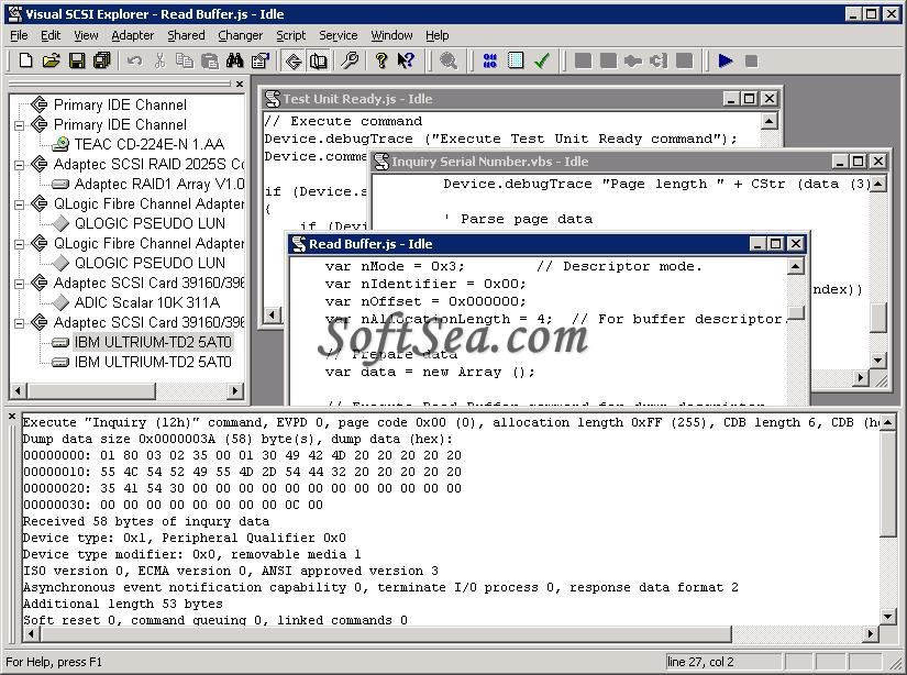 Visual SCSI Explorer Screenshot