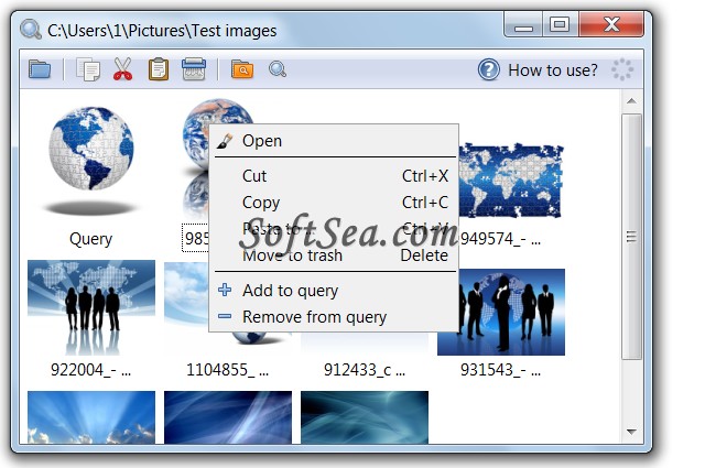 Visual Search Screenshot