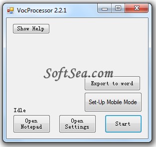 VocProcessor Screenshot
