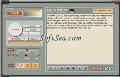 VoiceMX STUDIO Screenshot