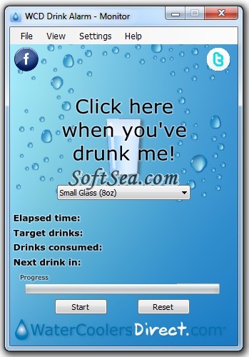 WCD Drink Alarm Screenshot
