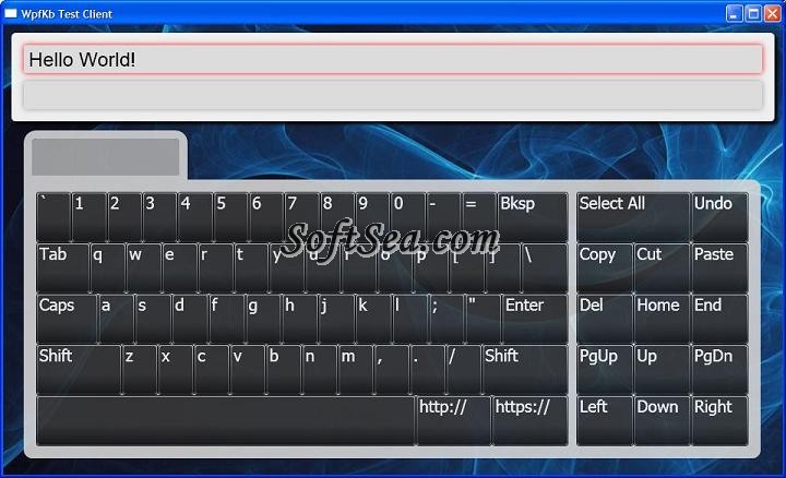 WPF Touch Screen Keyboard Screenshot
