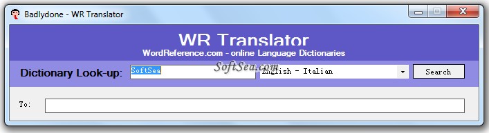 WR Translator Screenshot