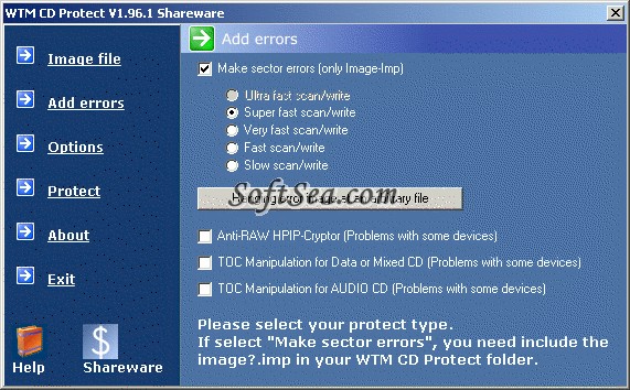 WTM Copy Protection Screenshot