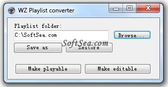 WZ Playlist Converter Screenshot