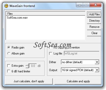 WaveGain frontend Screenshot