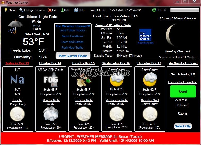 Weather Center Screenshot
