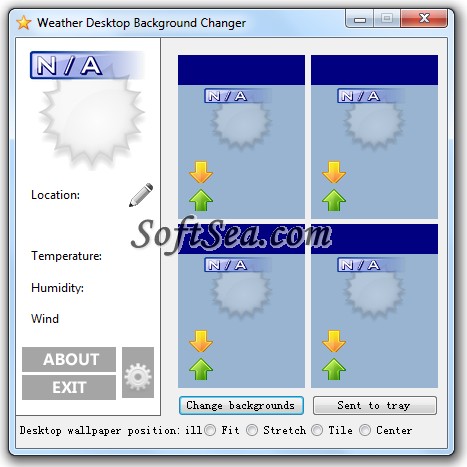 Weather Desktop Background Changer Screenshot