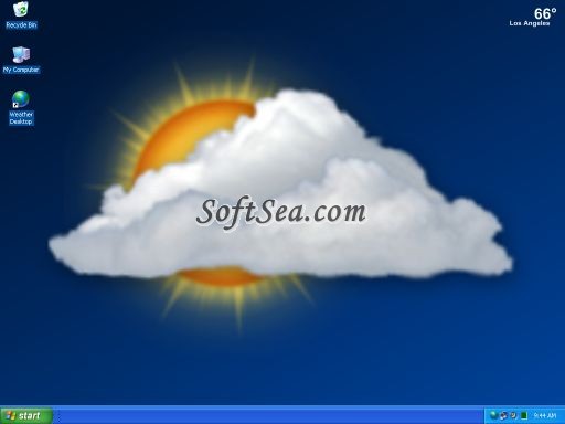 Weather Desktop Wallpaper and Screen Saver Screenshot
