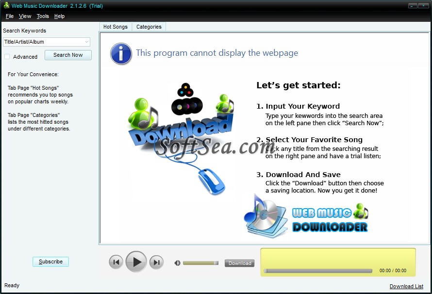 Web Music Downloader Screenshot