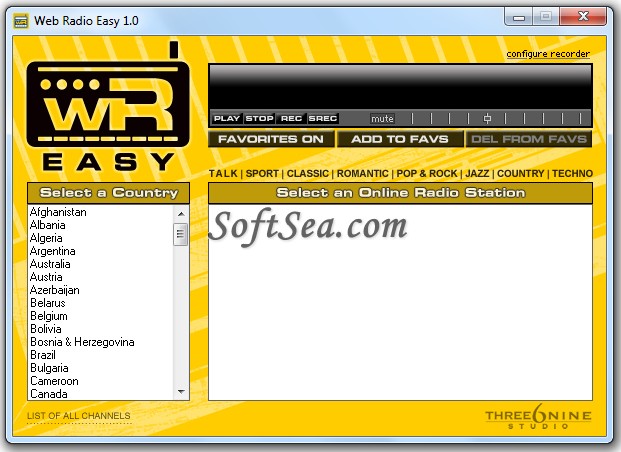 Web Radio Easy Screenshot
