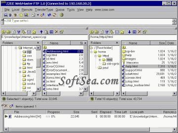 WebMaster FTP Screenshot