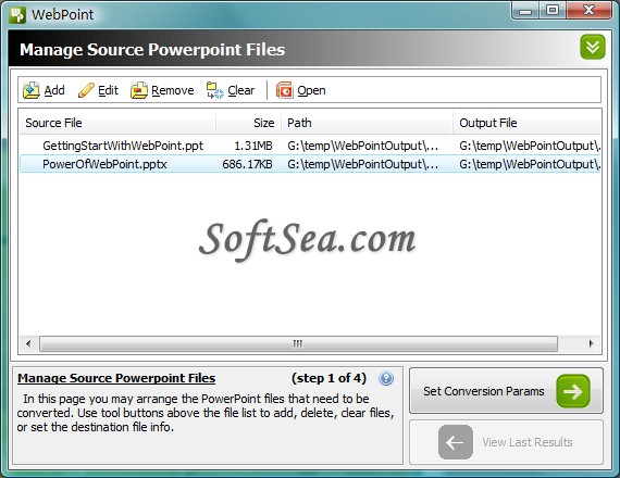 WebPoint (PPT to HTML Converter) Screenshot