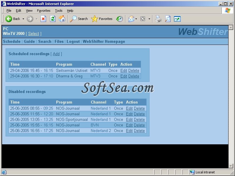 WebShifter Screenshot