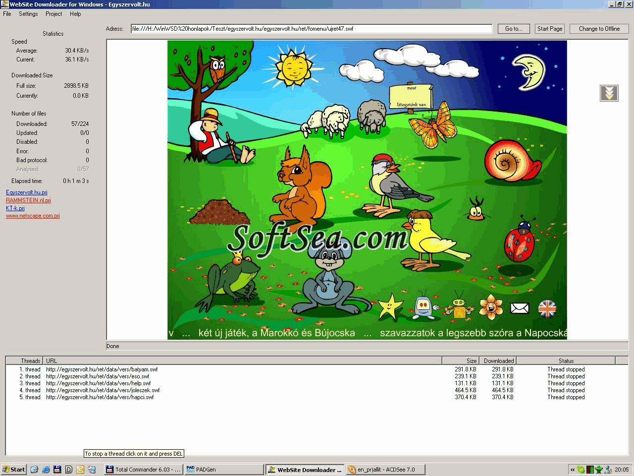 WebSite Downloader for Windows Screenshot