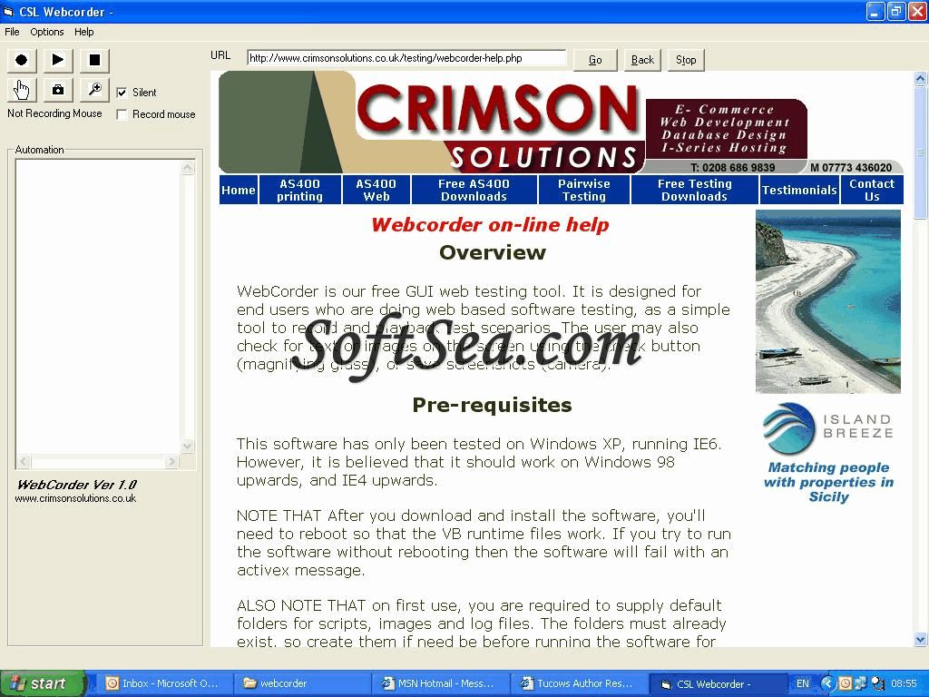 Webcorder Screenshot