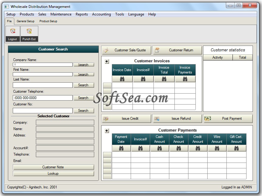 Wholesale Distribution Software Screenshot