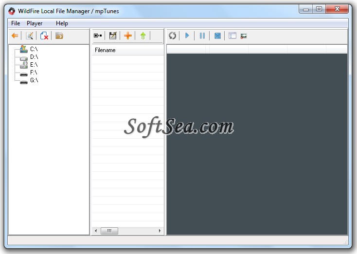 WildFire Local File Manager Screenshot