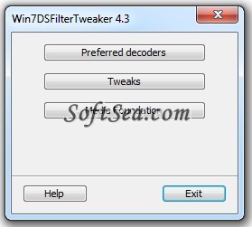 Win7DSFilterTweaker Screenshot