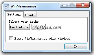 WinMaximumize Screenshot