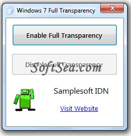 Windows 7 Full Transparency Screenshot
