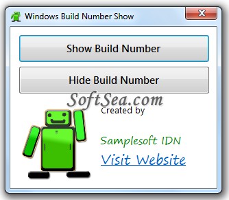 Windows Build Number Show Screenshot