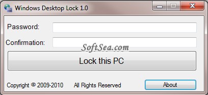 Windows Desktop Lock Screenshot