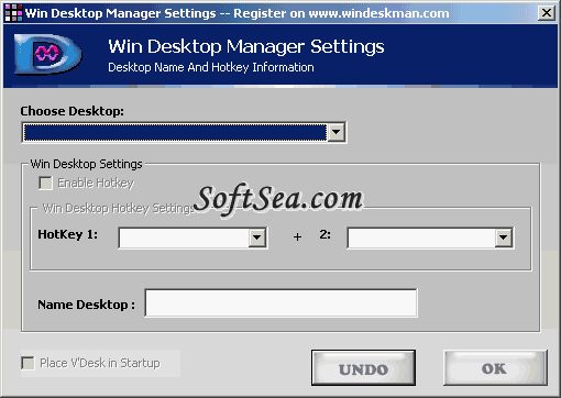 Windows Desktop Manager Pro Screenshot