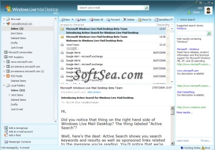 Windows Live Mail Screenshot