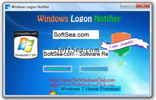 Windows Logon Notifier Screenshot