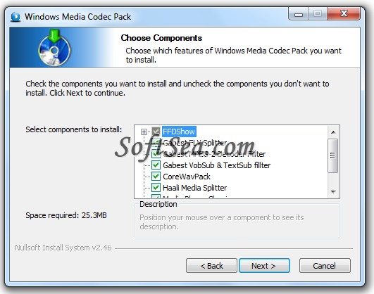 Windows Media Codec Pack Screenshot