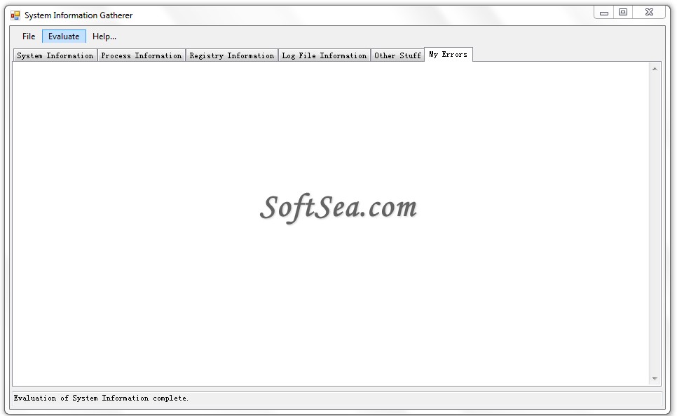 Windows System Information Gatherer Screenshot