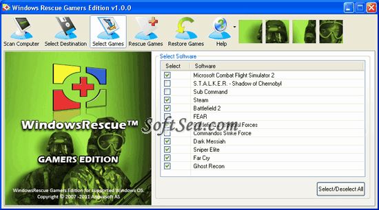 WindowsRescue Gamers Edition Screenshot