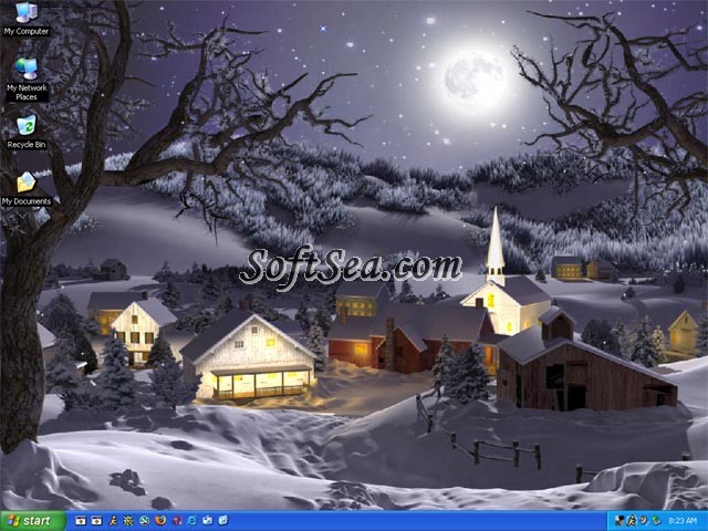 Winter Wonderland 3D Animated Wallpaper Screenshot
