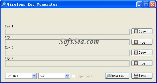 Wireless Key Generator Screenshot