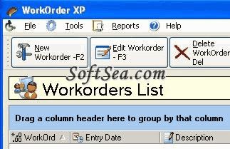 WorkOrder XP Screenshot