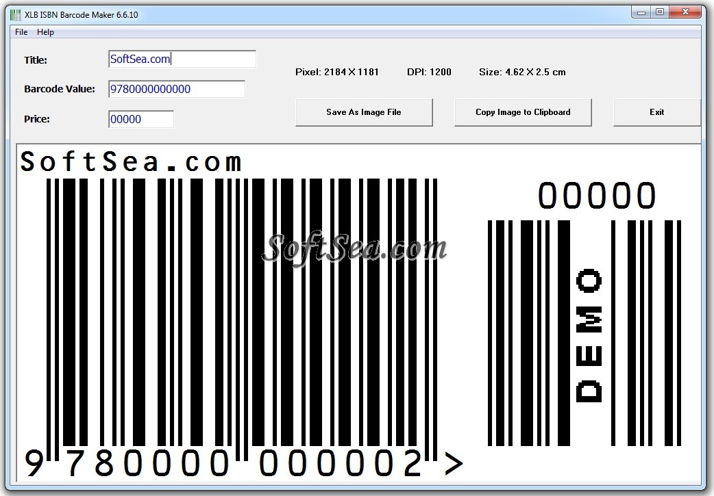 XBL Excel Barcode Generator Screenshot
