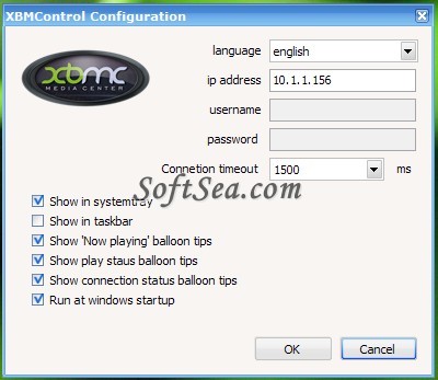 XBMControl Screenshot
