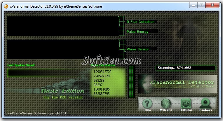 XParanormal Detector Basic Edition Screenshot