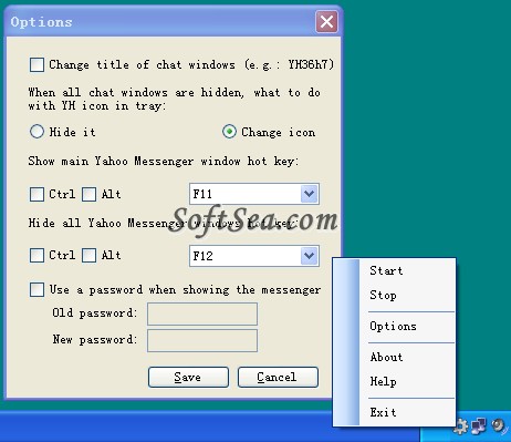 Yahoo Messenger Hider Screenshot