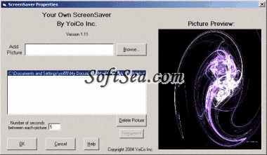 Your Own ScreenSaver Screenshot