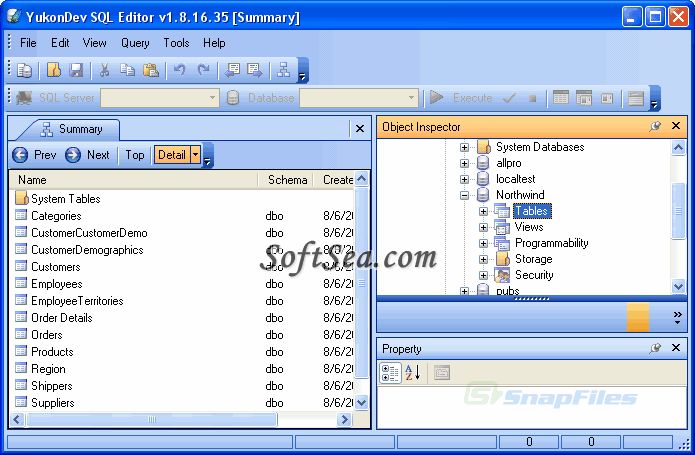YukonDev SQL Editor Screenshot