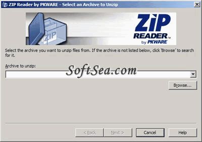 ZIP Reader Screenshot