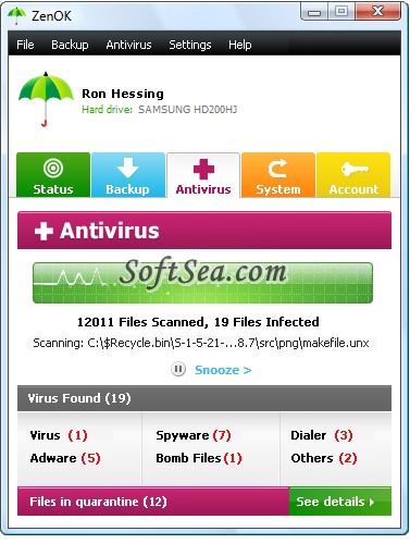 ZenOK Free Antivirus Screenshot