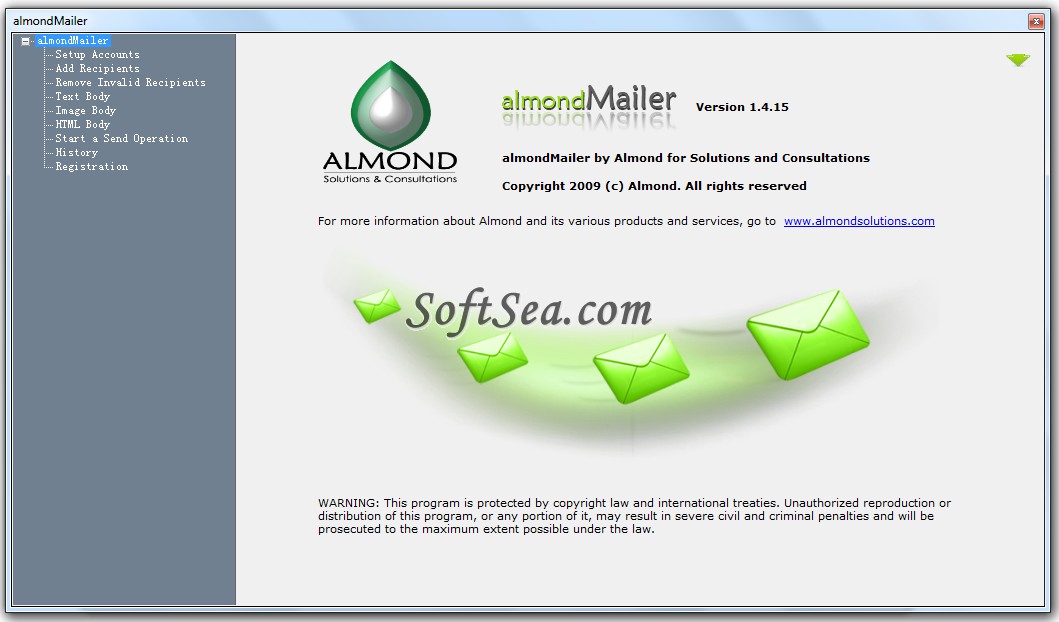 almondMailer Screenshot